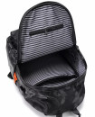Business School PU Leather bag 15.6 inch laptop usb charging back pack travel anti theft Black